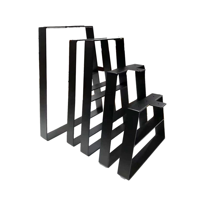 Kaki meja logam trapezoid