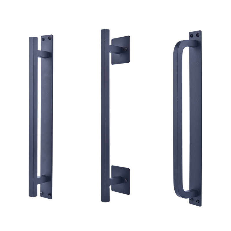 Powder Black Coat Finish Pintu Pintu Pintu